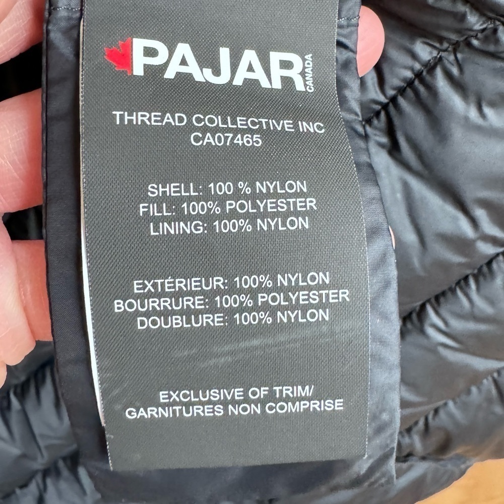 PAJAR Zip Up Black Coat With Hoodie in XS size - Picture 9 of 17